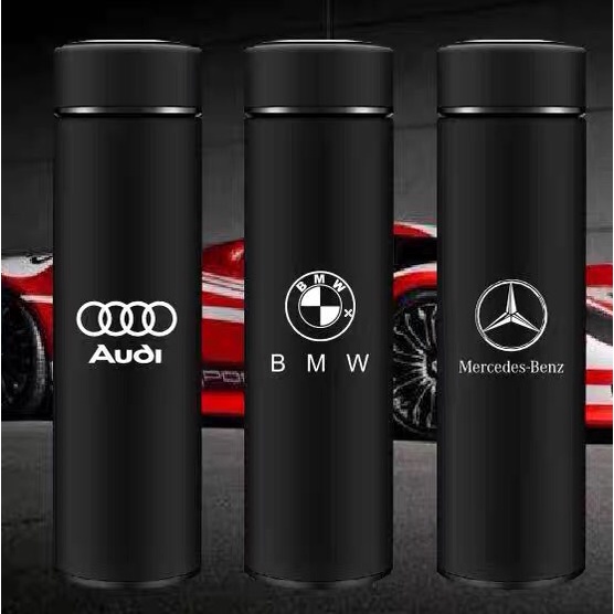 Bình Giữ Nhiệt Cảm Ứng 500ml Thông Minh, Inox 304 An Toàn Khắc LOGO Hãng Xe