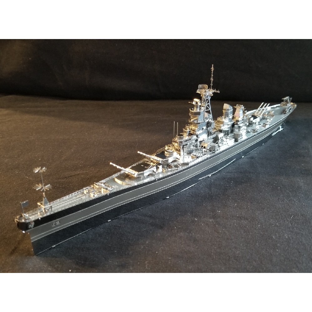 Chưa Ráp Mô Hình Thép 3D Tàu Chiến Piececool Thiết Giáp Hạm Hải Quân Mỹ USS Missouri BB-63 Battleship