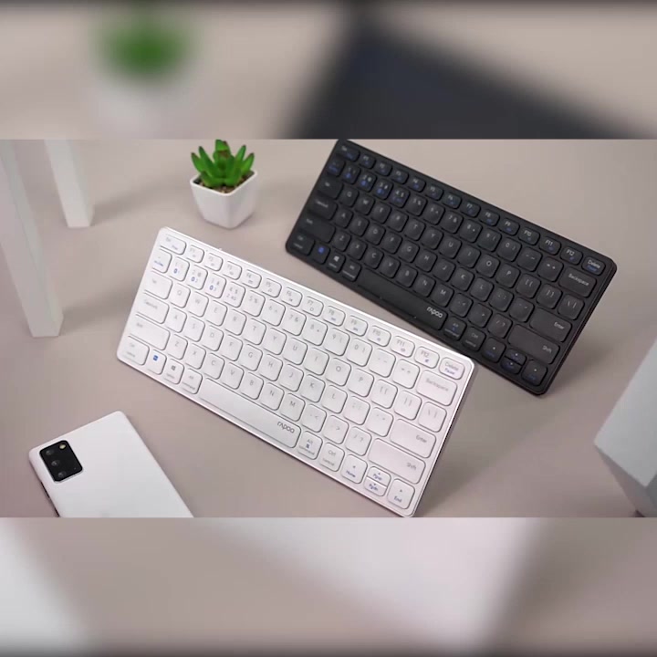 【6 tháng hư hỏng có thể thay mới】RAPOO Bàn Phím Không Dây bluetooth E9050G Siêu Mỏng Ba Chế Độ Mang Đi Tiện Dụng | BigBuy360 - bigbuy360.vn