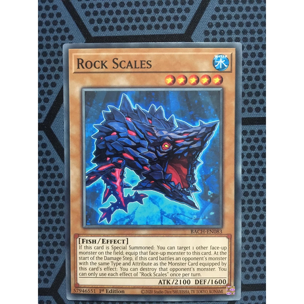 Bài Yugioh TCG chính hãng - Rock Scales - BACH-EN083 - Common 1st Edition