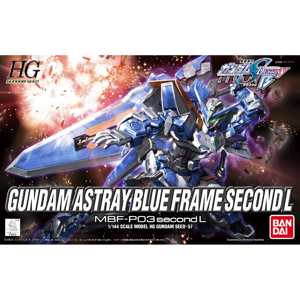 Mô hình lắp ráp Bandai HG 057 Astray Blue Frame Second L [GDB] [BHG]