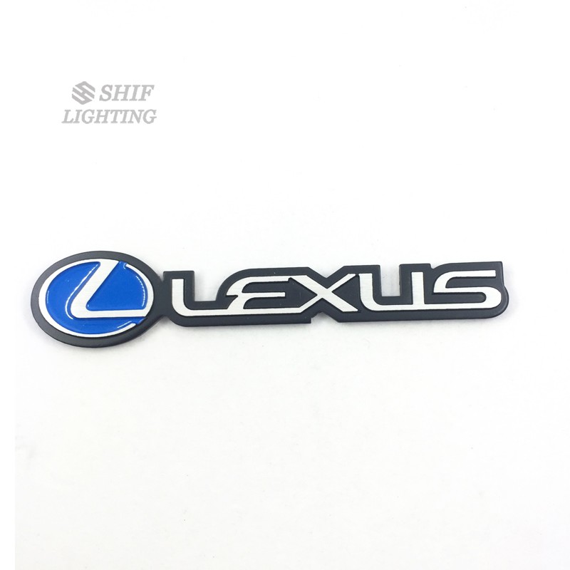 Miếng dán trang trí hình logo LEXUS bằng kim loại dành cho xe hơi