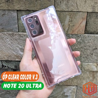 Ốp lưng Samsung Note 20 Ultra Clear Color Ver 3 trong suốt chống sốc, chống va đập, chống ố vàng mặt lưng