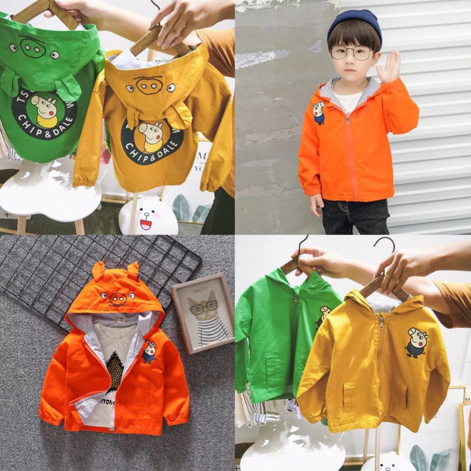 Aó khoác gió cho bé