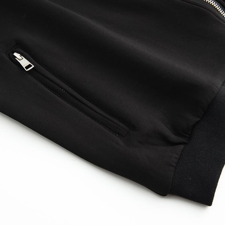 Gucc Áo Khoác cotton jacquard Phối Khóa Kéo Thời Trang unisex