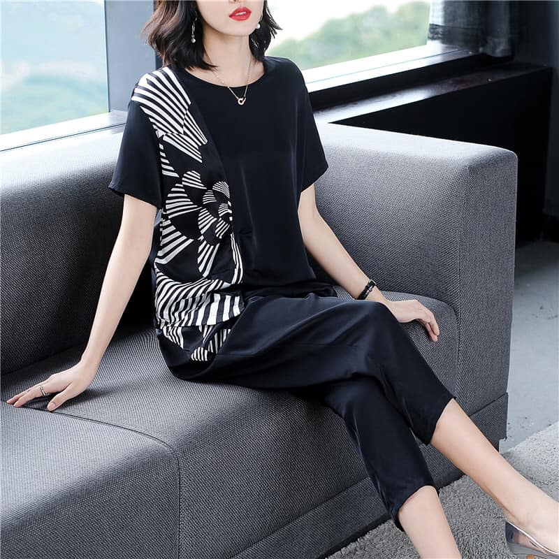 BM9631 - Set áo và quần nữ cho người mập