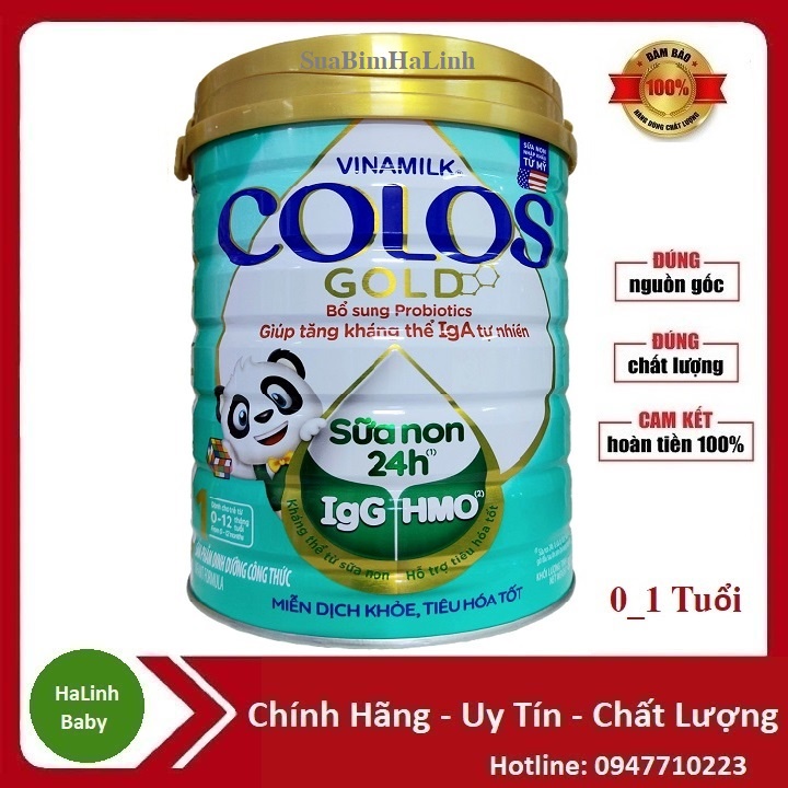 Sữa Non Vinamilk Colos Gold 1 2 3 800g [Date 2023]