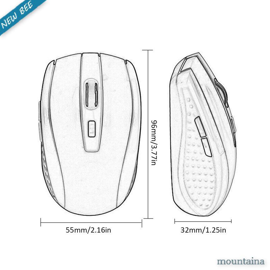Chuột Quang Không Dây 2.4ghz Kèm Đầu Nhận Tín Hiệu