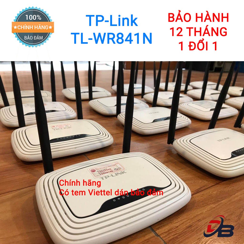 Bộ phát Wifi Router Wifi TP Link TL-WR841N (2 Râu) Tốc Độ 300Mbps - HÀNG CHÍNH HÃNG 100% - BẢO HÀNH 12 THÁNG | BigBuy360 - bigbuy360.vn