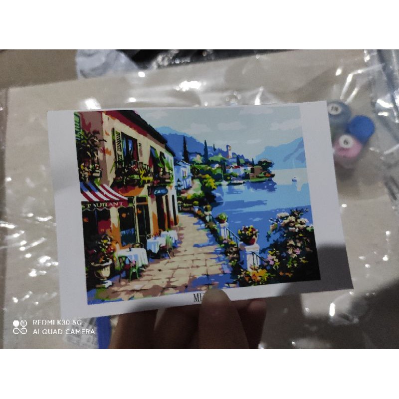 tranh sơn dầu số hóa phong cảnh ko khung 40×50(shop có bán khung)