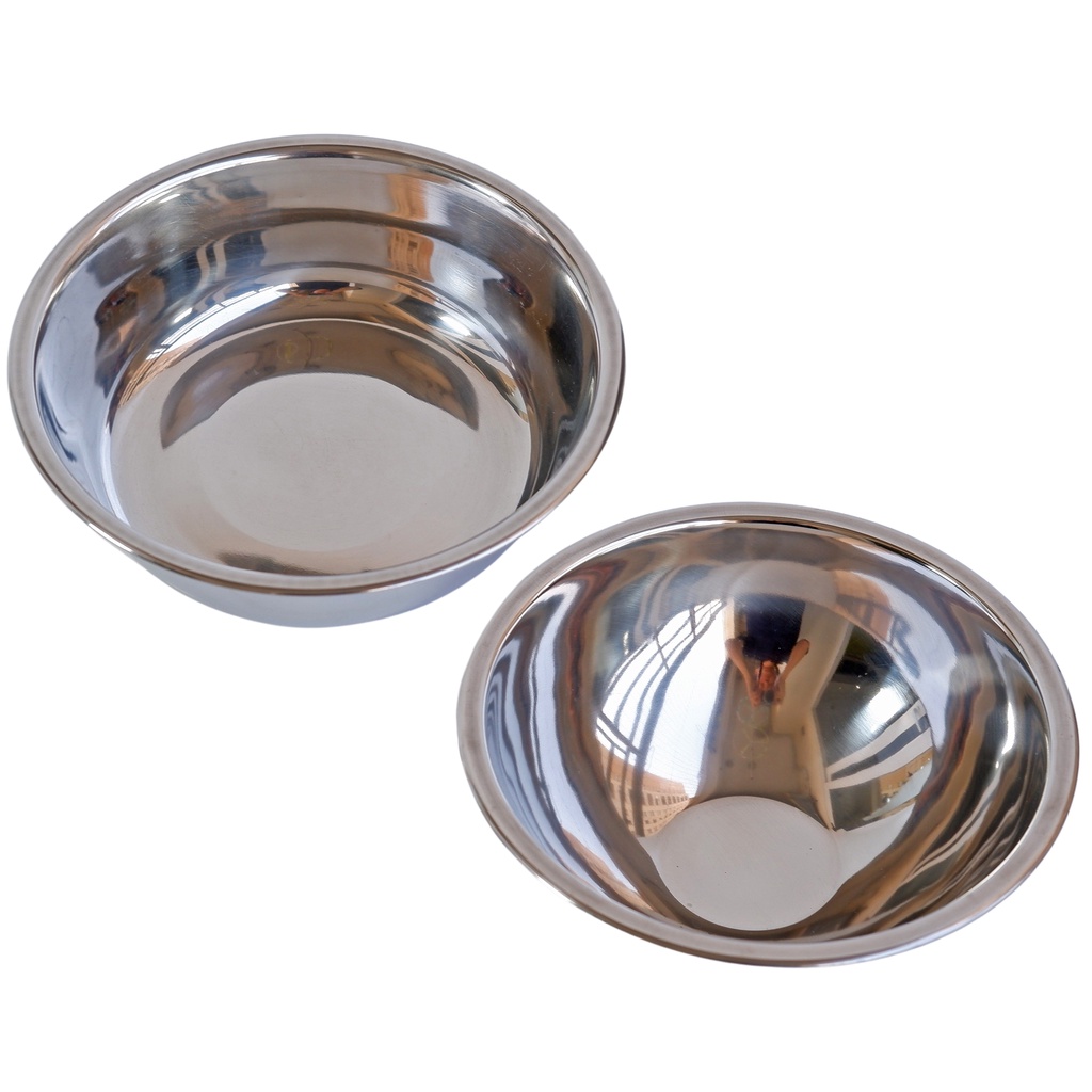 Bát ăn cho chó mèo, thú cưng, bát inox D14cm