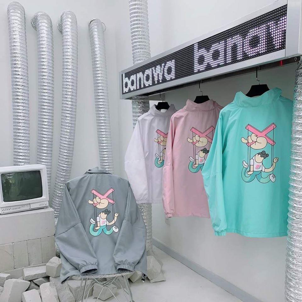 Áo khoác dù nữ chống nắng phong cách teen 4 màu hồng-xanh-tím-xám 2 túi lớn cổ bẻ TP22