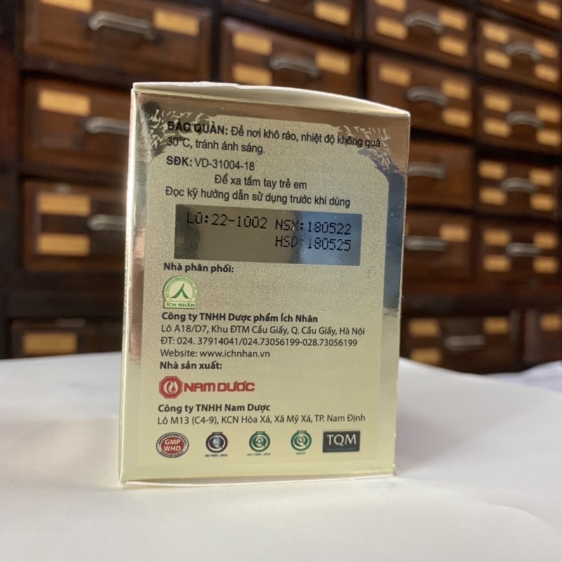 Hộ Tâm Đan Nam Dược - hảo mệt, hở van tim - hộp 60 viên - Ích Nhân