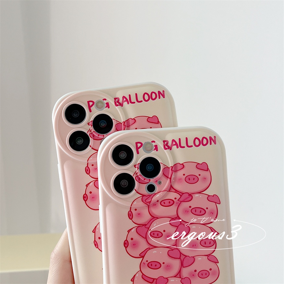 Ốp Điện Thoại Mềm In Hình Chú Heo Hoạt Hình Cho iPhone 14 13 12 11 Pro Max SE2020 X XR Xs Max 7 8 Plus