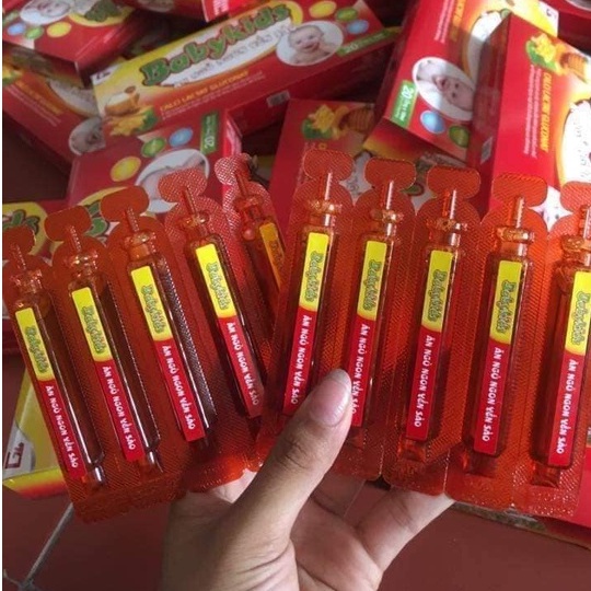 Siro Babykids Yến Sào Ăn Ngủ Ngon Cho Trẻ Biếng Ăn Hộp 20 Ống