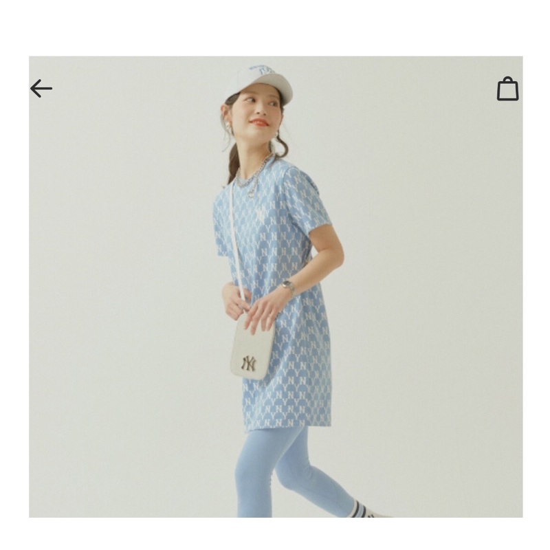 Váy MLB Monogram Xanh Blue NY