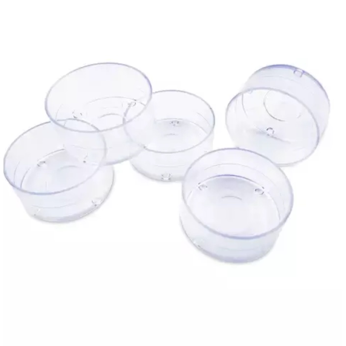 Combo Tự Làm Nến Tealight Gồm 200g Sáp Ong Nguyến Chất, 10 Đế Nến Nhựa Tròn, Trơn Tặng 10 Bấc/Tim Nến Cotton Chuốt Sáp