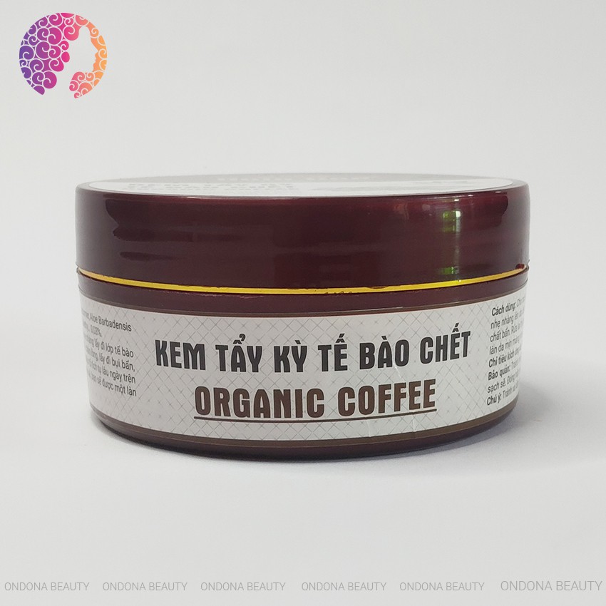 [ORGANIC] KEM TẨY KỲ TẾ BÀO DA CHẾT ORGANIC COFFEE (Face &amp; Body) Gold Bee - Ondona Beauty