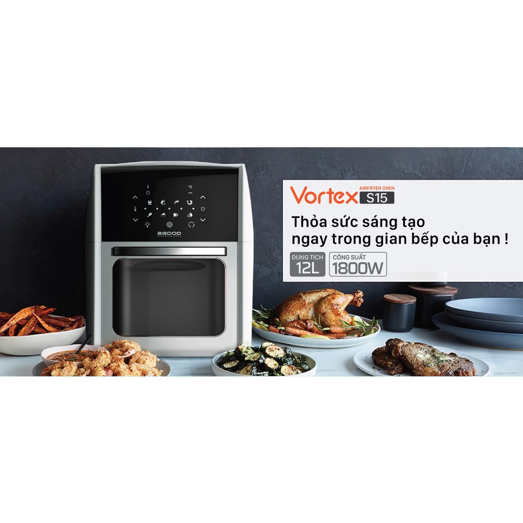 Nồi chiên không dầu 2GOOD Vortex S-15 Air Fryer Oven (12L)