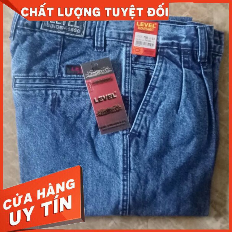 HÀNG NHẬP KHẨU -  QUẦN JEAN NAM ❤️ FREESHIP ❤️ Quần bò thụng túi chéo Nam Trung Niên - Hàng Nhập Khẩu