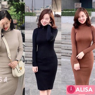 (SALE) Váy len tăm cổ lọ - ALISA