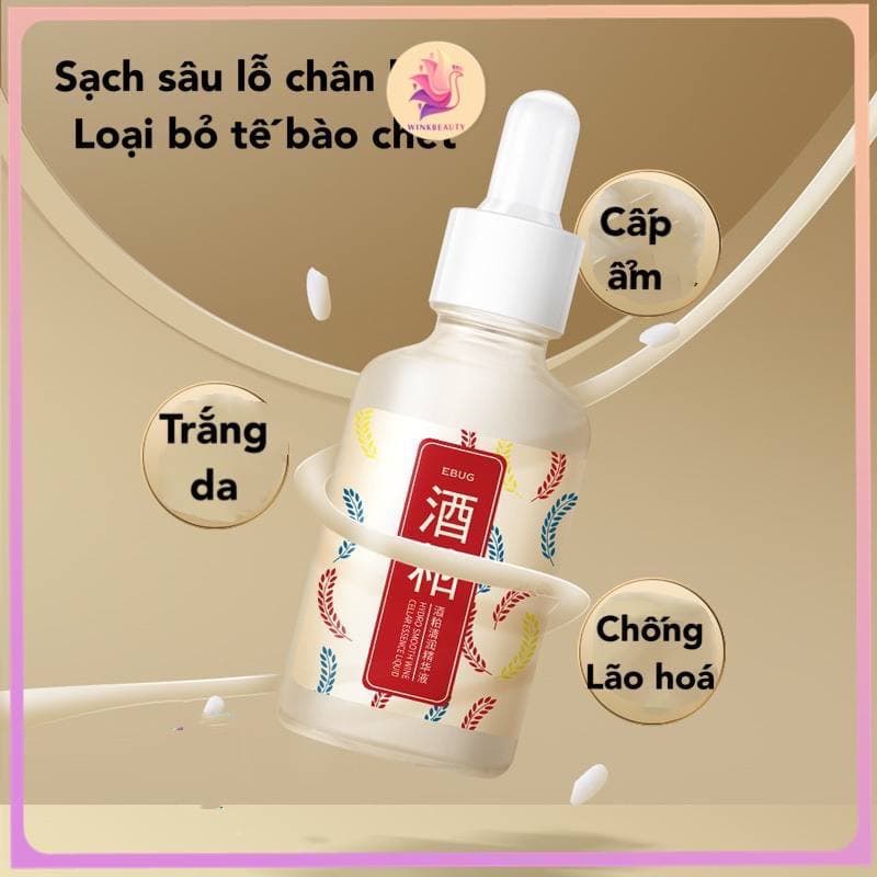 ✨SERUM MEN GẠO NHẬT, TRẮNG SÁNG CẢI THIỆN SẮC TỐ DƯỠNG ẨM MỊN✨ WINKBEAUTY