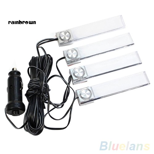 Đèn LED màu xanh dương 12V 2 trong 1 dùng trang trí sàn nội thất ô tô