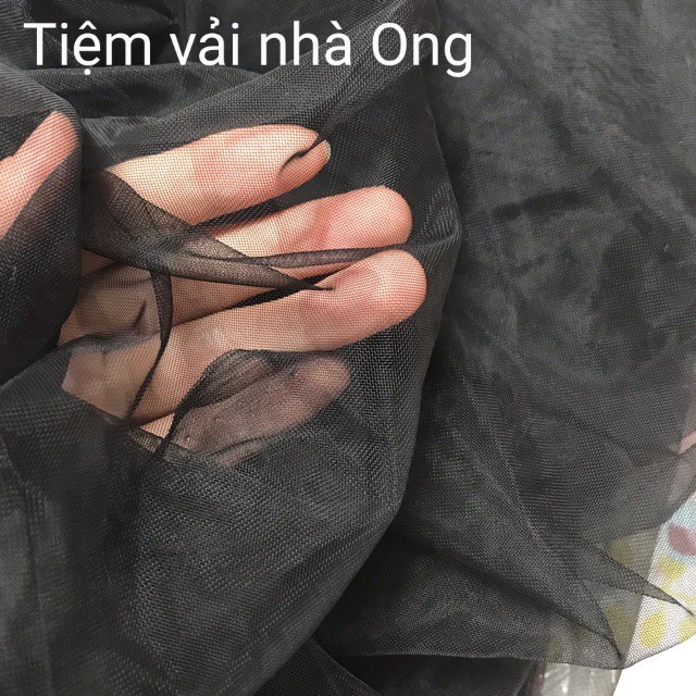 Lưới tutu màu đen Sịn -Chất dày đẹp, mắt nhỏ, dai may váy công chúa