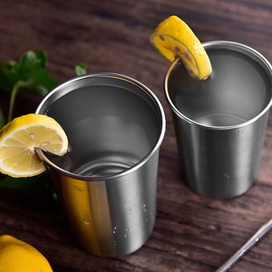 Cốc Uống Bia / Cà Phê / Trà Sữa Bằng Thép Không Gỉ Tiện Dụng Cho Nhà Bếp