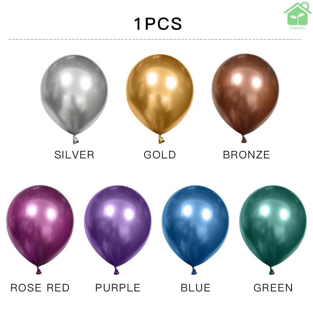 1 Bong Bóng Kim Loại Dày 30.48 cm Nhiều Màu Sắc Dùng Trang Trí Tiệc Cưới / Sinh Nhật / Lễ Tốt Nghiệp | BigBuy360 - bigbuy360.vn