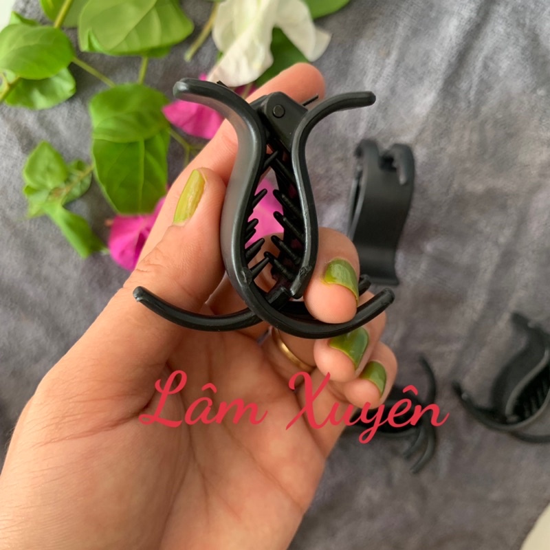 Kẹp bấu tóc, kẹp tóc 3 răng nhỏ màu đen nhám💥GIÁ RẺ💥 trơn, đơn giản  không hoạ tiết, phù hợp với mọi phong cách 😍😍😍😍😍😍😍😍