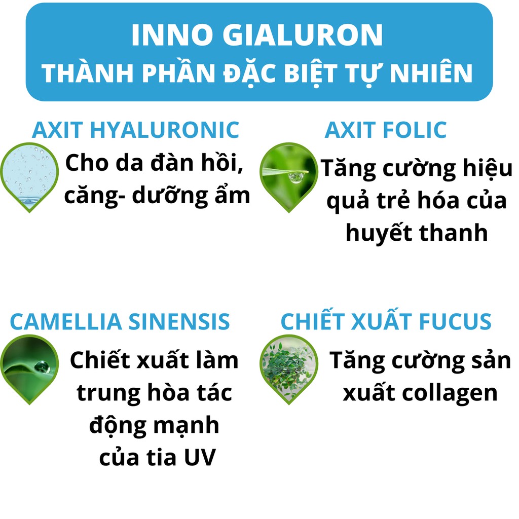 Serum Inno Gialuron chính hãng chống lão hoá giảm nếp nhăn cấp ẩm căng mịn da