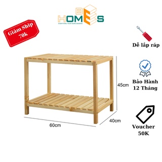 Kệ lò vi sóng gỗ đa năng 2 tầng - kệ nhà bếp đa năng