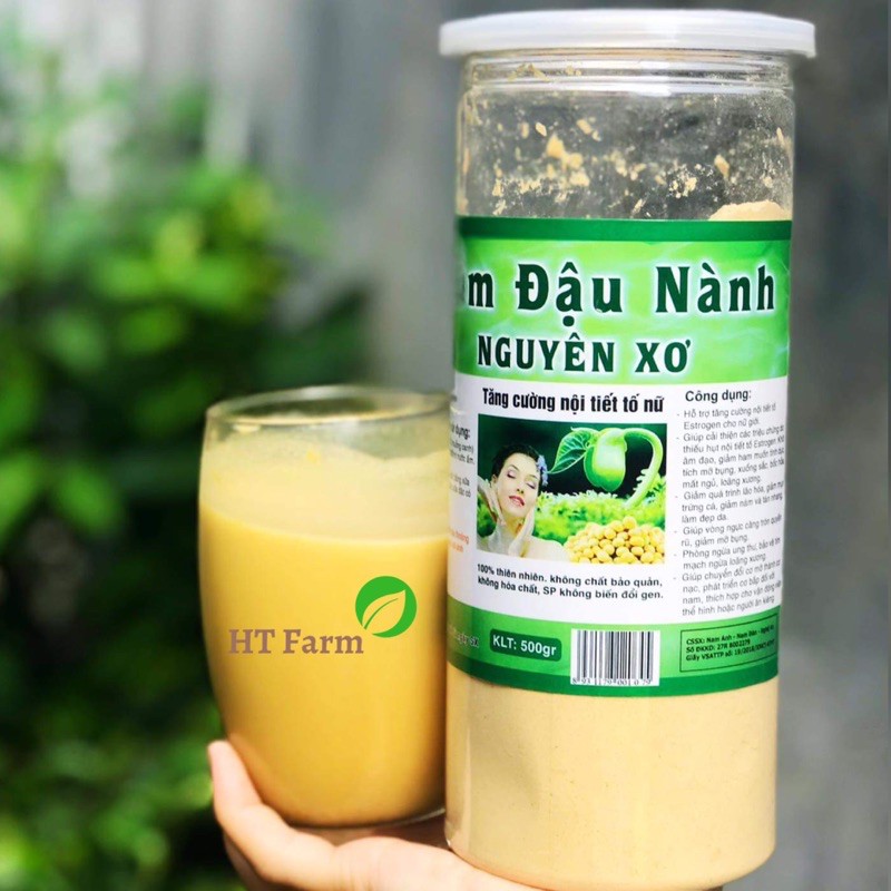 Bột Mầm Đậu Nành Nguyên Xơ Xưởng Nhà Làm Có Đủ Giấy ATTP - Hộp 500gram