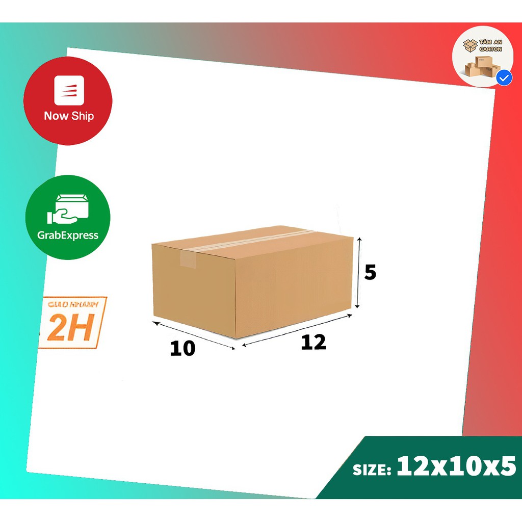 12x10x5 Hộp carton đóng hàng