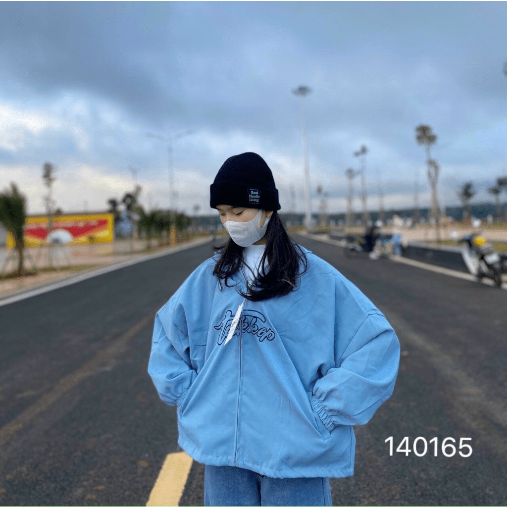 Áo khoác chống nắng nữ nhung da lộn 2 lớp Thêu Chữ form rộng đẹp ulzzang Siêu Dày TP [NewUnisex]