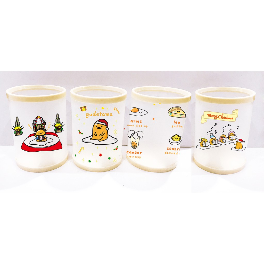 Ống cắm bút nhựa  quả bơ CBT4 Thức ăn trà sữa boba tea trứng lười yakult hoa cúc GD shiba bò sữa roro jump usagyuuun