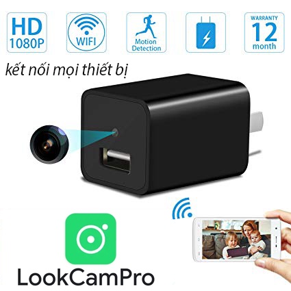 Cốc Sạc Điện Thoại Cao Cấp - WiFi 4K FULLHD Kết nối điện thoại trực tiếp từ xa - Bảo hành 12 tháng