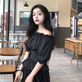 [A221] ÁO TRỄ VAI HÀN QUỐC BÓ EO