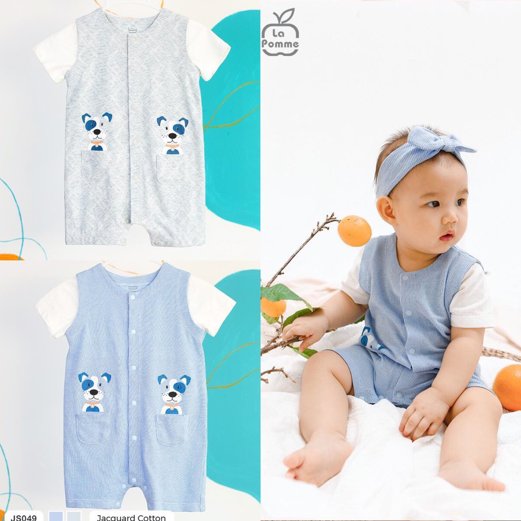 Body cộc tay La Pomme Cún xanh SJ049