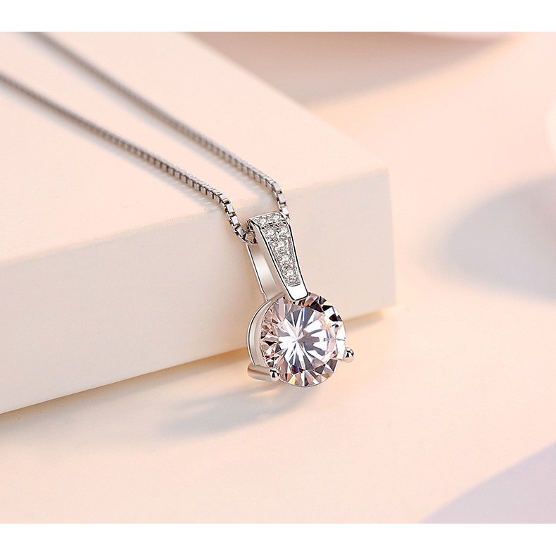 Dây chuyền bạc ý 925 Swarovski Droplets CECY- Bảo hành 12 tháng