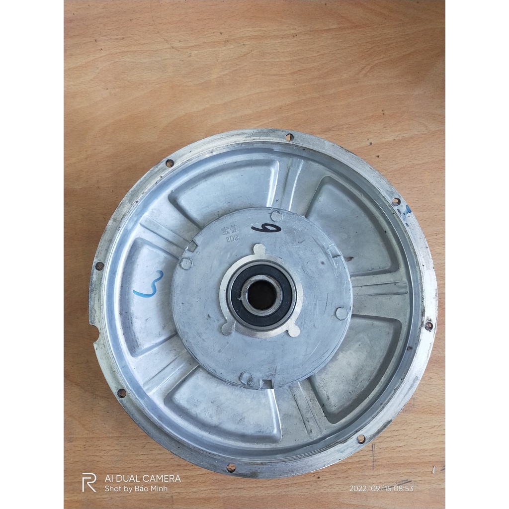 Năp động cơ xe điện vành 10, bi 6204 kích thước như hình