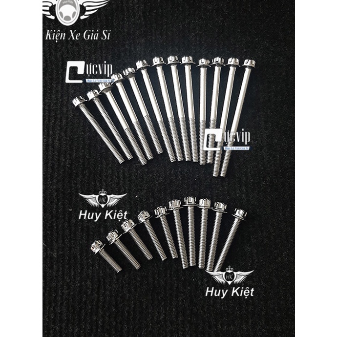 Bộ Ốc Lốc Máy Salaya Inox 304 Cho Exciter 2010 (22 Con) MS4893