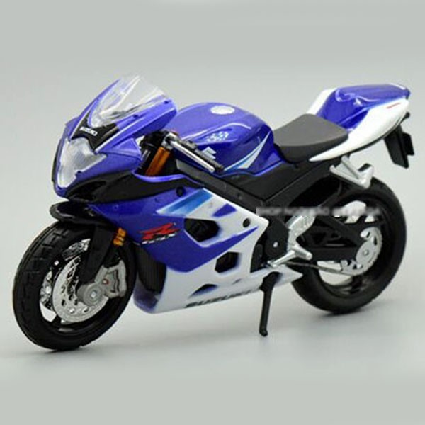 XE MÔ HÌNH 1:18 MOTO SUZUKI GSX1000 - XANH - 8866