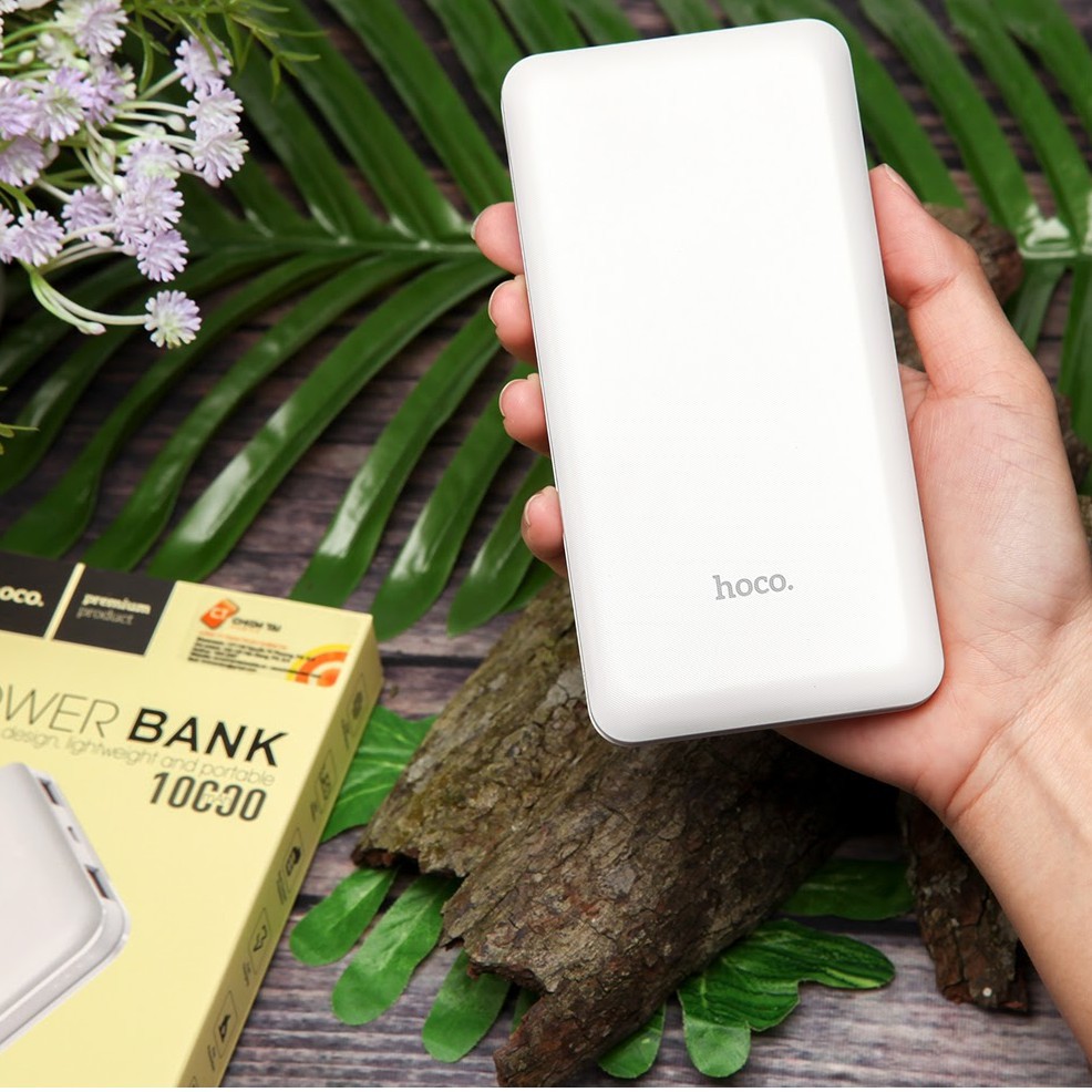 Sạc Dự Phòng Chính Hãng Hoco J72 Dung Lượng 10000mAh Có Đèn Led Hiển Thị Pin - BH 12Tháng