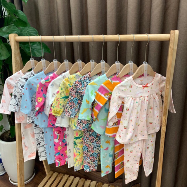Combo 4 bộ tay dài cho bé gái 1 - 5 tuổi