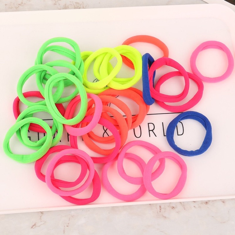 Túi 10c dây buộc tóc nhiều màu cho nữ
