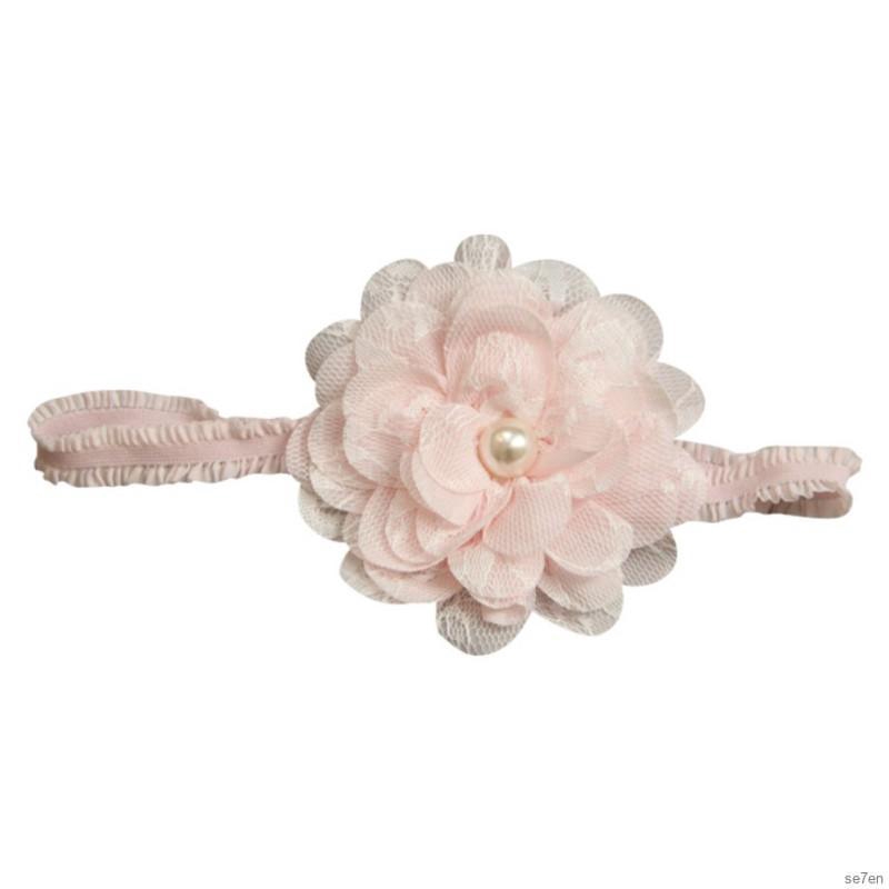 Baby Cute Girls Bowknot Flower Lace Headband Headwear Apparel Photography Party Gift