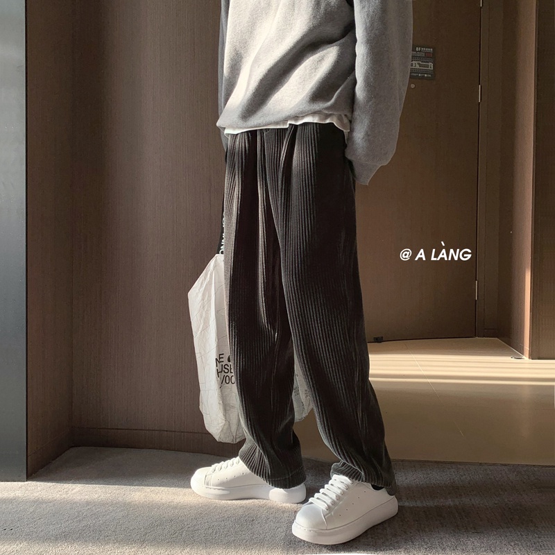 Quần dài ống rộng thời trang Hàn Quốc trẻ trung dành cho nam