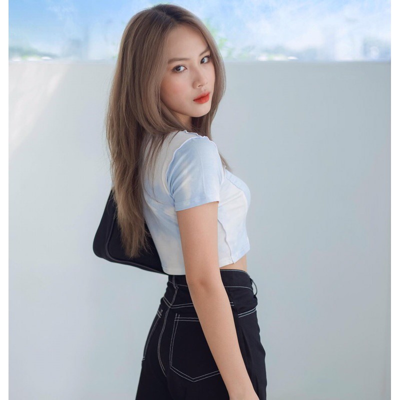 Áo Croptop Pradies Form Ôm Tie-dye &quot;Skies&quot;